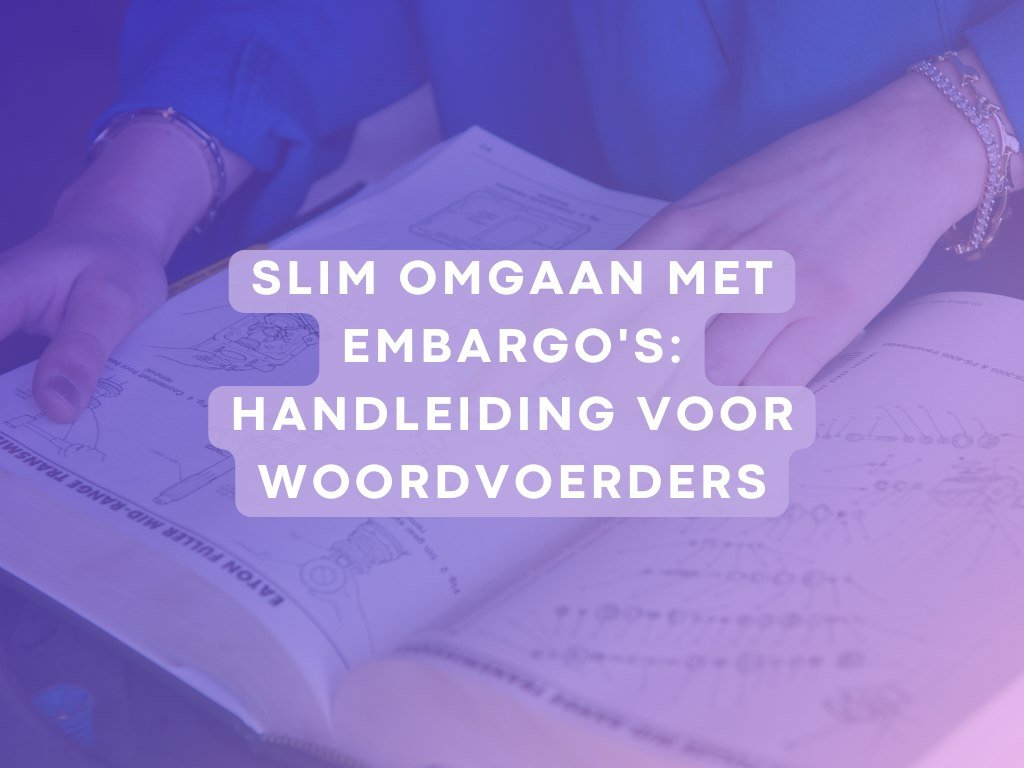 Handen die een handleiding lezen, artikel over slim omgaan met embargo’s