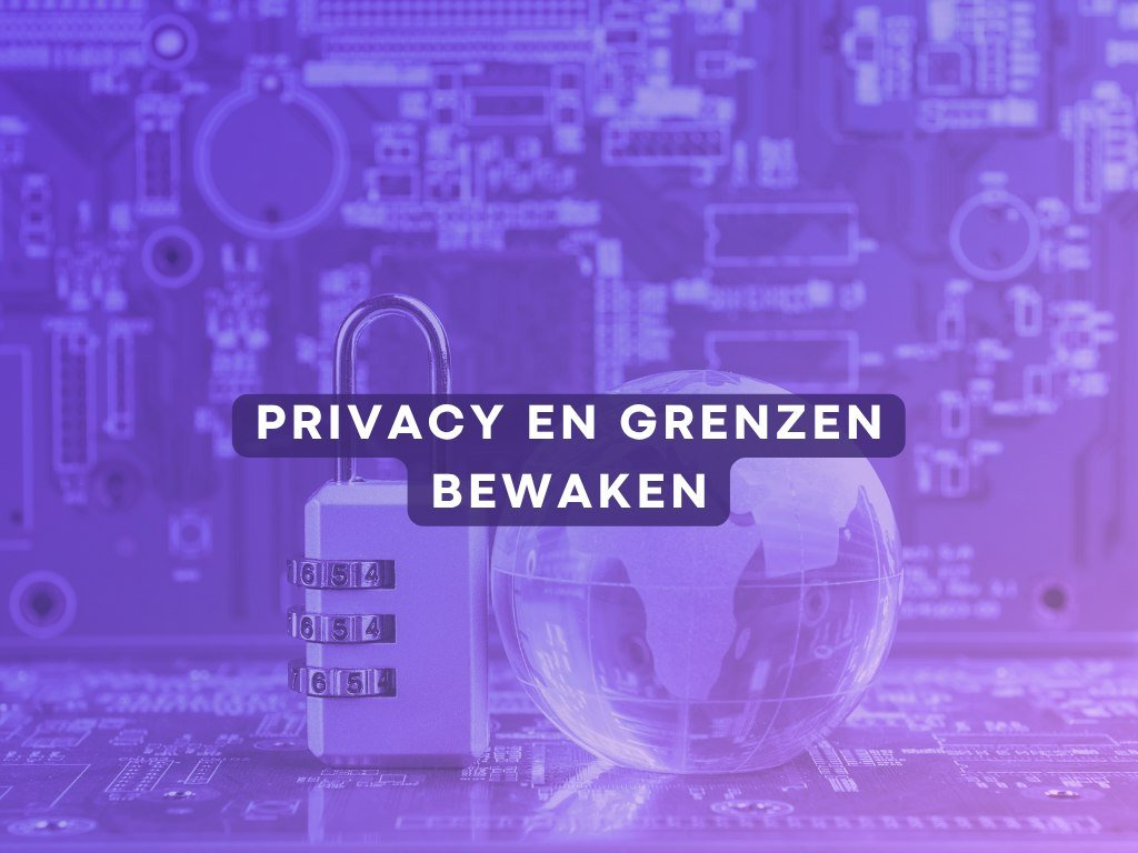 Hangslot en glazen wereldbol op een printplaat, artikel over privacy en grenzen bewaken