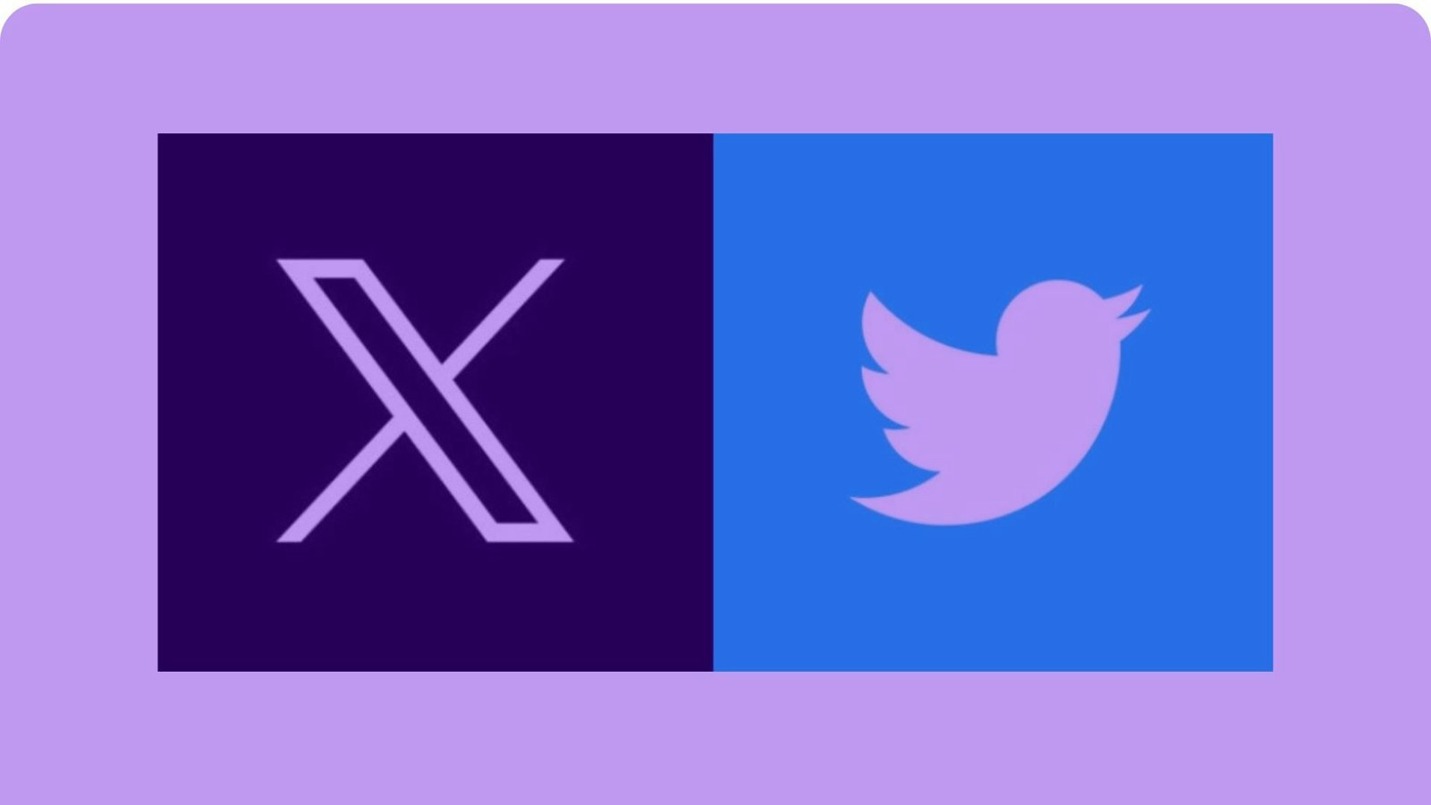 Logo van X naast het oude Twitter-logo, artikel over X voor woordvoerders